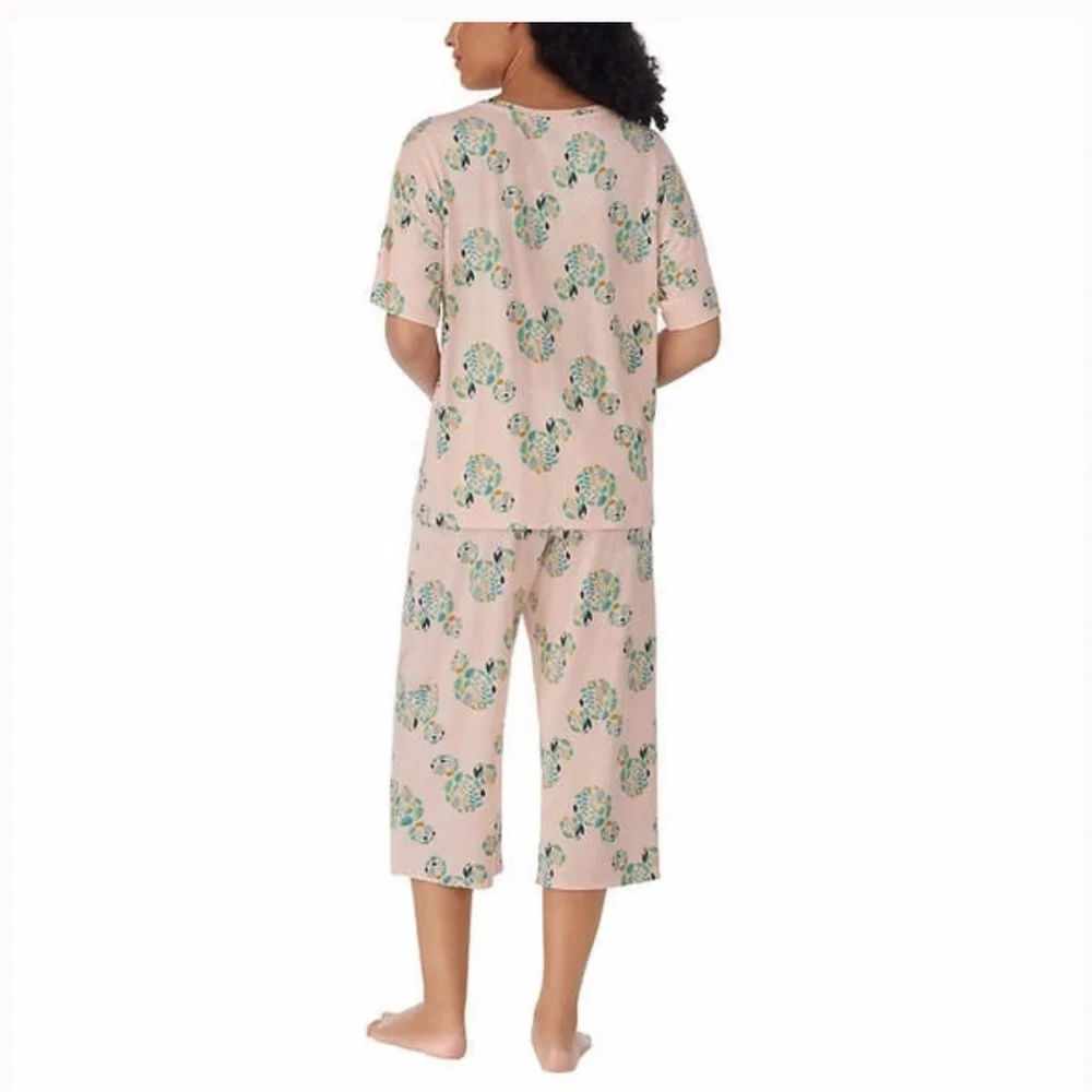 NWT Mickey Mouse Character Ladies' Capri 2-piece Pajama - Picture 4 of 4